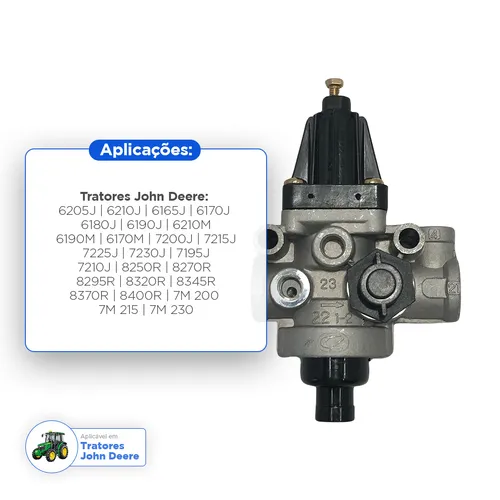 Válvula Reguladora Pressão Aplicável Tratores John Deere - Al156404