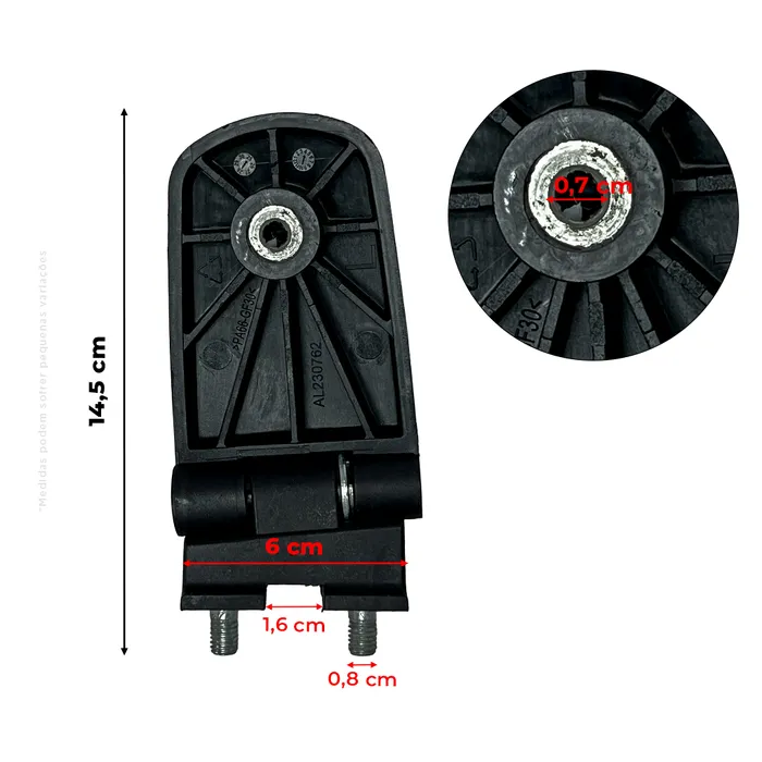AL179829 / Dobradiça Superior Esquerda Aplicável Trator John Deere
