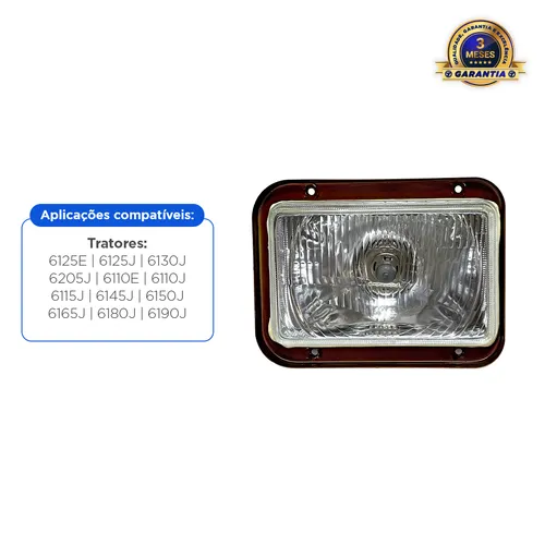 Farol Dianteiro Lado Direito Aplicável TratorJohn Deere - AL204957