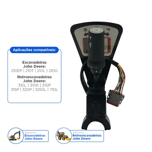 Chave Seletora De Marcha Aplicável Retroescavadeira John Deere - AT437593