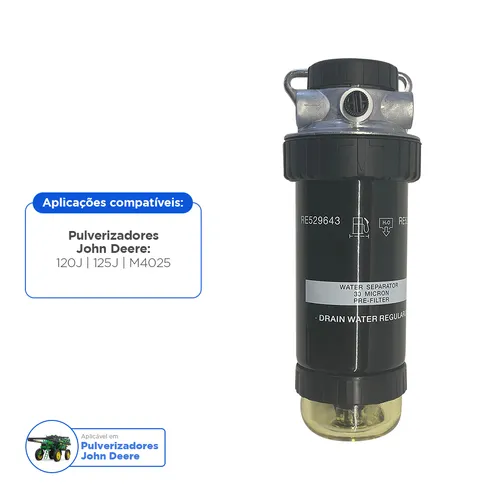 Filtro de Combustível Aplicável em Pulverizador John Deere - RE529641