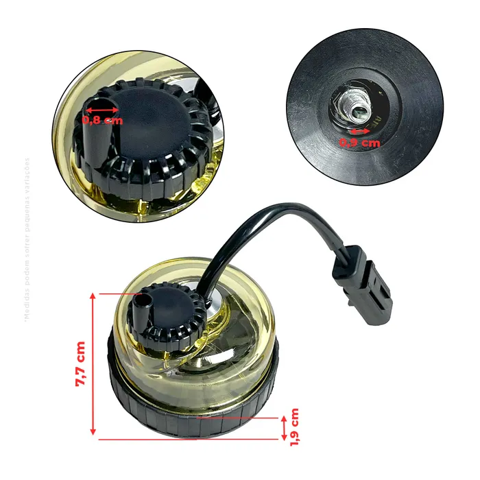 RE545631 / Copo Do Filtro De Combustível Aplicável John Deere