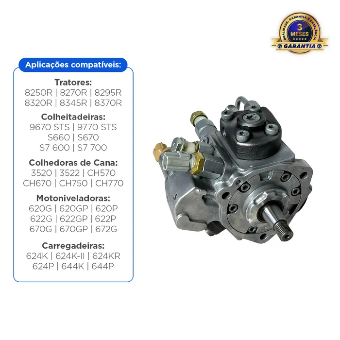 RE571640 / Bomba injetora Aplicável Máquinas John Deere S660 8295R 