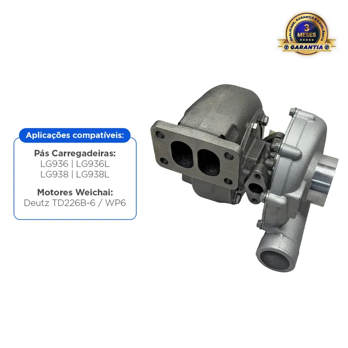 4110000054316 / Turbina Motor Weichai Aplicável Pá Carregadeira SDLG
