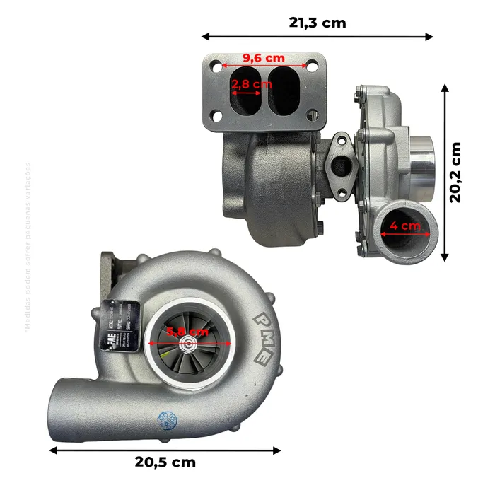 4110000054316 / Turbina Motor Weichai Aplicável Pá Carregadeira SDLG