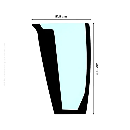 Vidro Para-Brisa Frontal Inferior Esquerdo Aplicável Retroescavadeiras Case - 448608A1