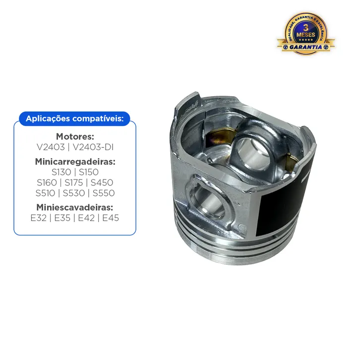 6698104 / Pistão Sem Anéis Do Motor Kubota V2403 Aplicável Bobcat