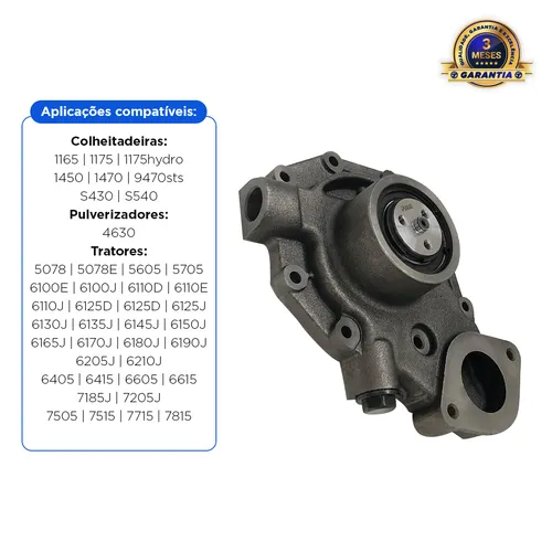 Bomba D'água Aplicável John Deere - RE505980