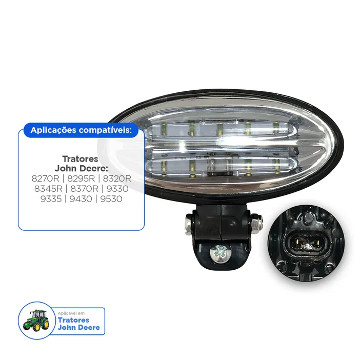 Re573609 / Farol De Serviço Aplicável Tratores John Deere