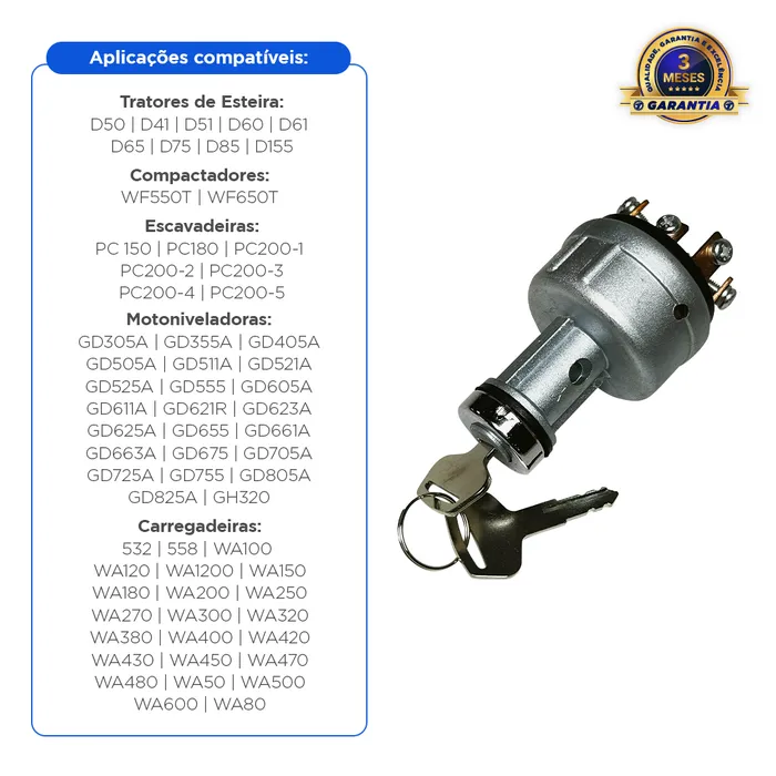 0808610000 / Chave De Ignição Komatsu