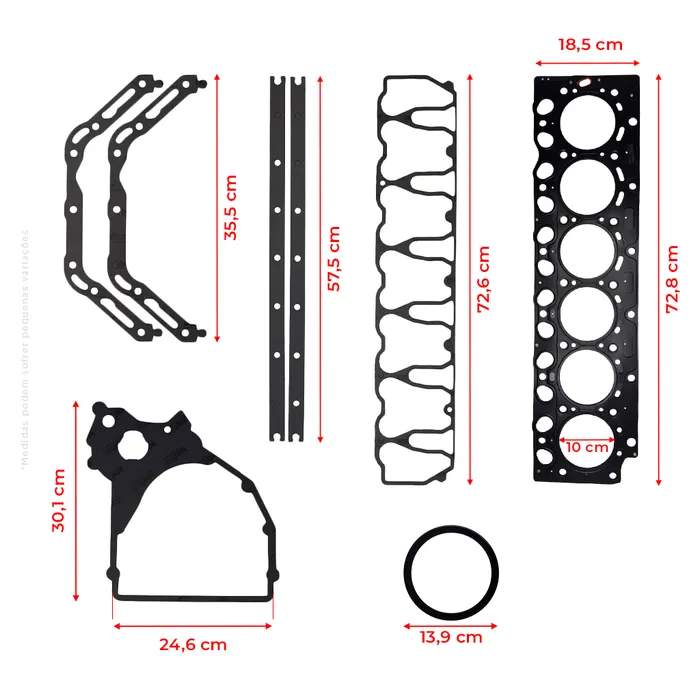 11716553 / Jogo De Junta Do Motor D6d Aplicável Escavadeira Volvo