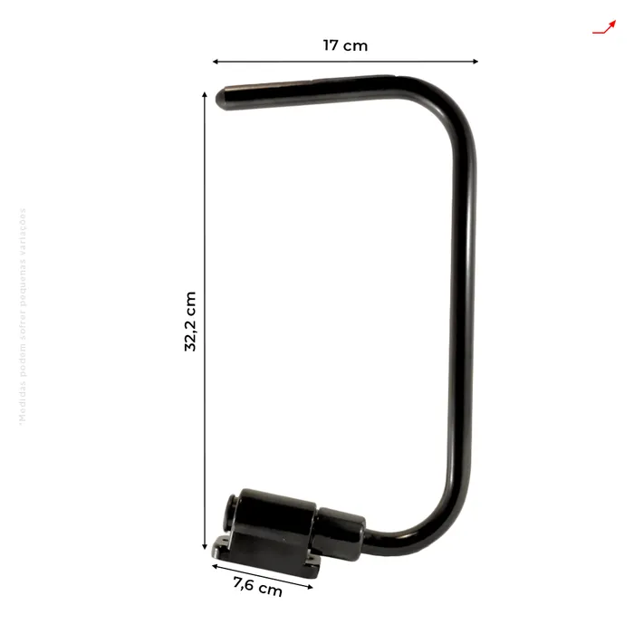 Braço Retrovisor LD e LE Aplicável Retroescavadeira JCB - 123/04969 | 123/04968