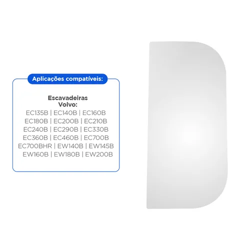 Para Brisa Frontal Inferior Aplicável Escavadeiras Volvo - 14506844
