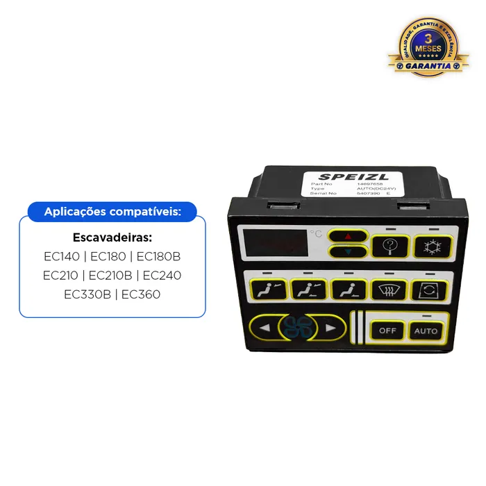 14541344 / Painel De Controle Do Ar Condicionado Escavadeira Volvo