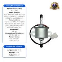 Bomba De Transferência Combustível Elétrica 12V Aplicável JCB / Yanmar - 17/930400 - imagem 2