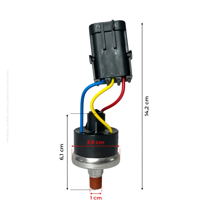 1964960c1 / Sensor Pressão Óleo Aplicável Colheitadeira Case