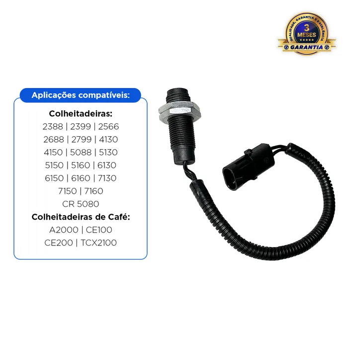245193C1 / Sensor De Velocidade RPM Colheitadeira Case / New Holland