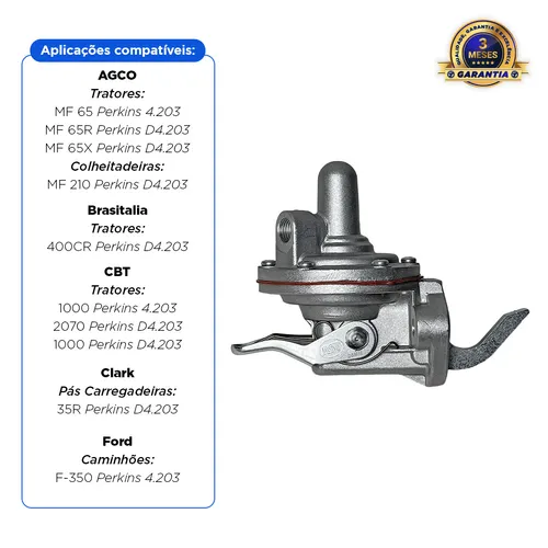 Bomba Alimentadora De Combustível Trator Massey Ferguson - 2641327