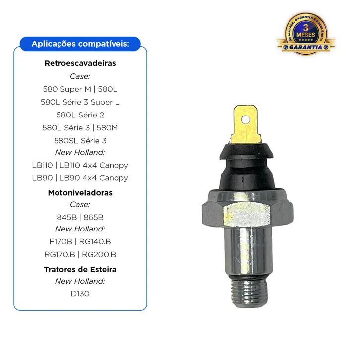 277016a1 / Sensor Pressão Óleo Motor Aplicável New Holland