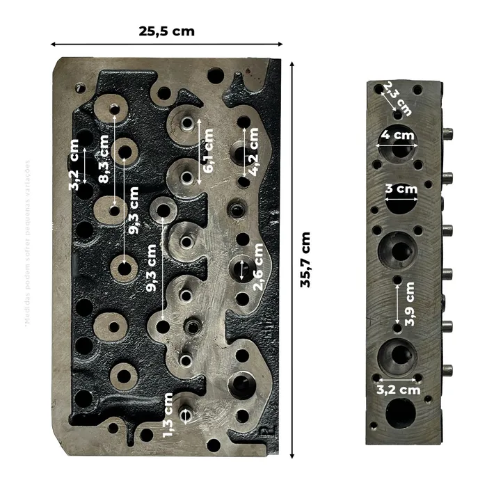 Cabeçote Do Motor Injeção Indireta Aplicável Trator Massey Ferguson - 315296