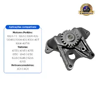 Bomba De Óleo Do Motor Perkins Aplicável JCB / Massey Ferguson - 4132F056 - imagem 2
