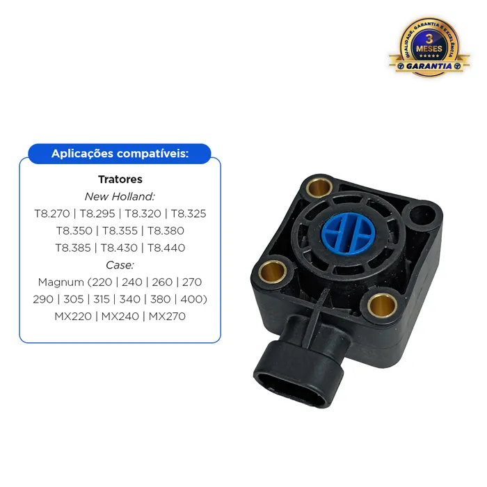 47901522 / Sensor Posição Angular Aplicável Trator Case/New Holland 