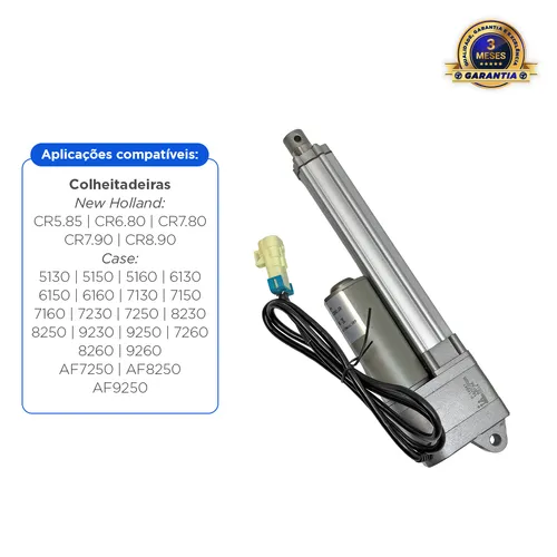 Atuador Elétrico Da Peneira Aplicável New Hollad e Case - 48152072