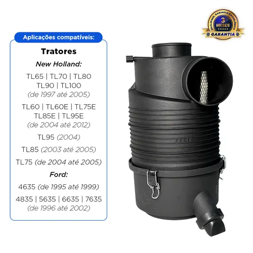Carcaça Filtro Ar Aplicável Trator New Holland Ford - 5150017 
