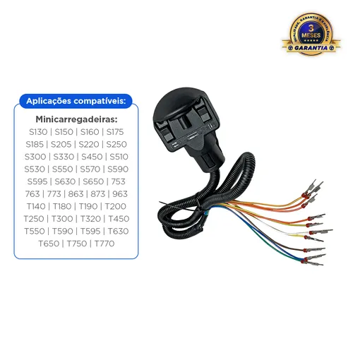 Joystick Manual Esquerdo Aplicável Minicarregadeira Bobcat - 6680419