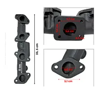 Coletor De Escape Kubota V2607 Aplicável Minicarregadeira Bobcat - 7000754 - imagem 3