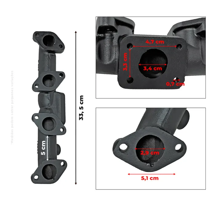 Coletor De Escape Kubota V2607 Aplicável Minicarregadeira Bobcat - 7000754