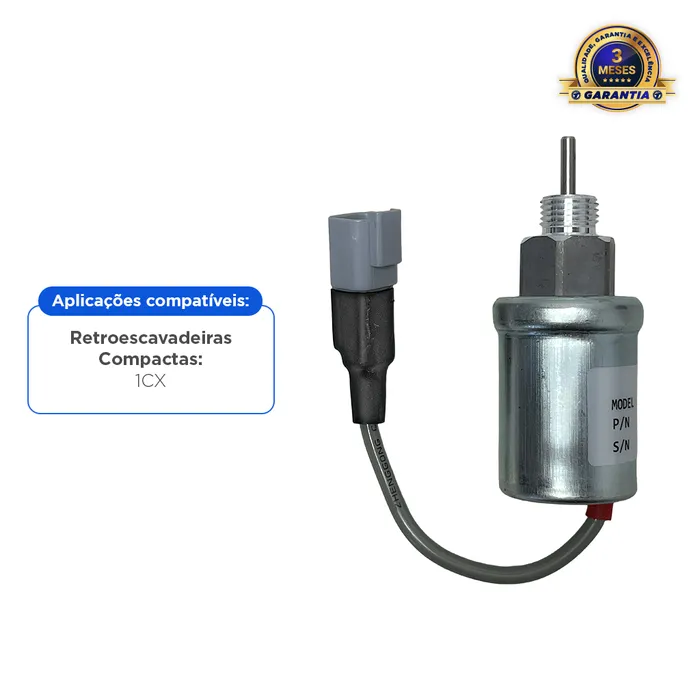 71630201 / Válvula Solenoide Injetora Aplicável Jcb