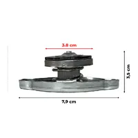 73400809 / Tampa Aço Do Radiador Aplicável Trator New Holland / Case - imagem 3