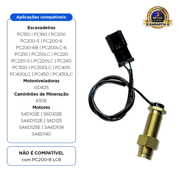7861922310 / Sensor De Rotação Escavadeira Komatsu