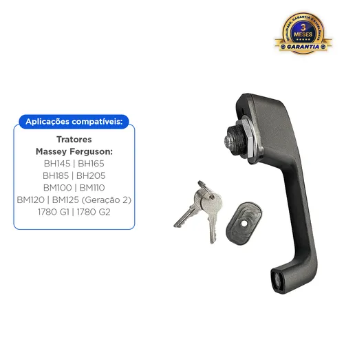 Maçaneta da Porta Esquerda Aplicável Tratores Valtra - 81849200
