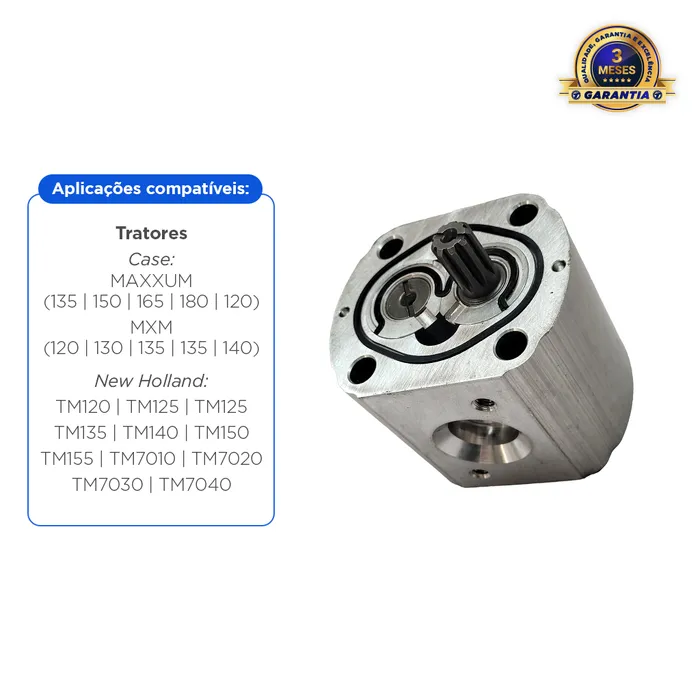 82031027 / Bomba Hidráulica Aplicável Trator Case/New Holland