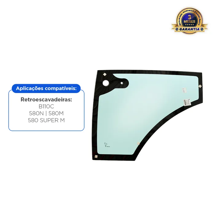 84224316 / Vidro Inferior Da Porta Esquerda Aplicável New Holland/Case