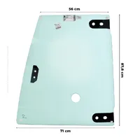 84261868 / Vidro Superior Da Porta Esquerda Aplicável Case 580N - imagem 3