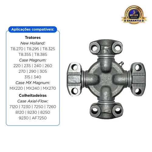 Cruzeta Geral Aço Aplicável Tratores New Holland - 84355363