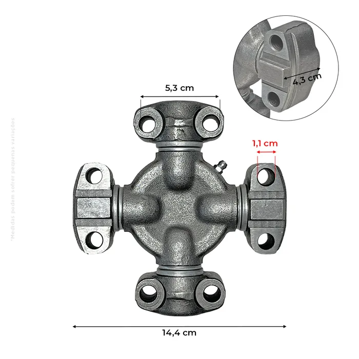 84355363 / Cruzeta Geral Aço Aplicável Tratores New Holland