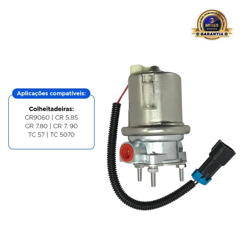 Bomba Alimentadora De Combustível Elétrica Aplicável Colheitadeira New Holland - 84465402