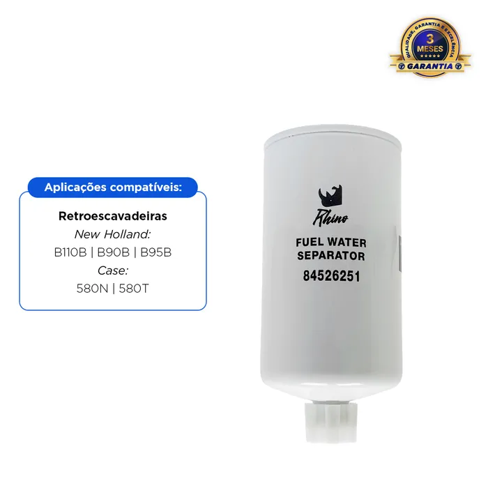 84526251/1 / Filtro De Combustível Colheitadeira / Trator New Holland