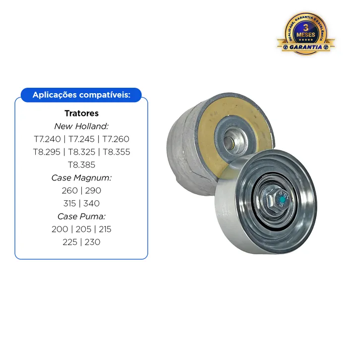 Tensor da Correia Do Alternador De Ar Do Motor Aplicável Trator New Holland - 87300104