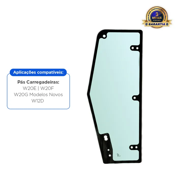 87603365 / Vidro Da Porta Esquerda Aplicável Pá Carregadeira Case