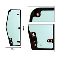 87603365 / Vidro Da Porta Esquerda Aplicável Pá Carregadeira Case - imagem 3