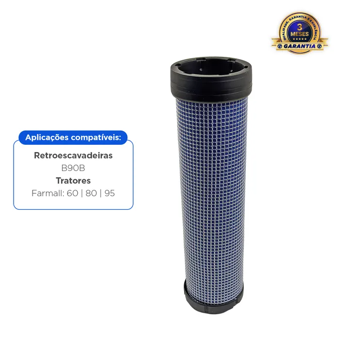 87682999 / Filtro de Ar Interno Aplicável Máquinas New Holland