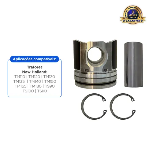 Pistão Aplicável Tratores New Holland - 87802364