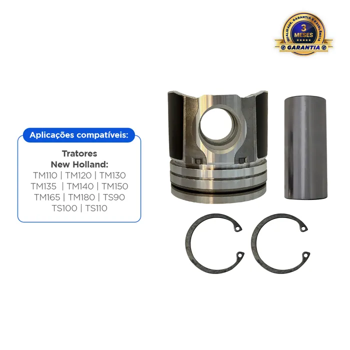 87802364 / Pistão Aplicável Tratores New Holland