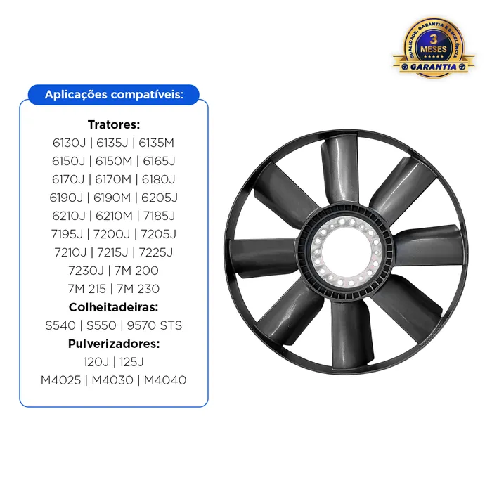 AL160126 / Hélice do Ventilador Aplicável Tratores John Deere