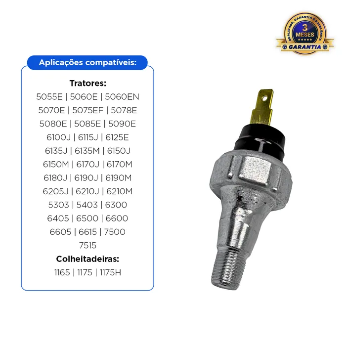 AT85174 | Sensor de Pressão de Óleo Aplicável John Deere 5055E